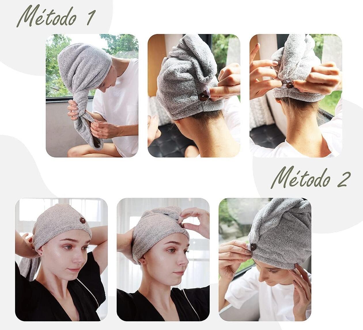 Toalla de microfibra para el cabello